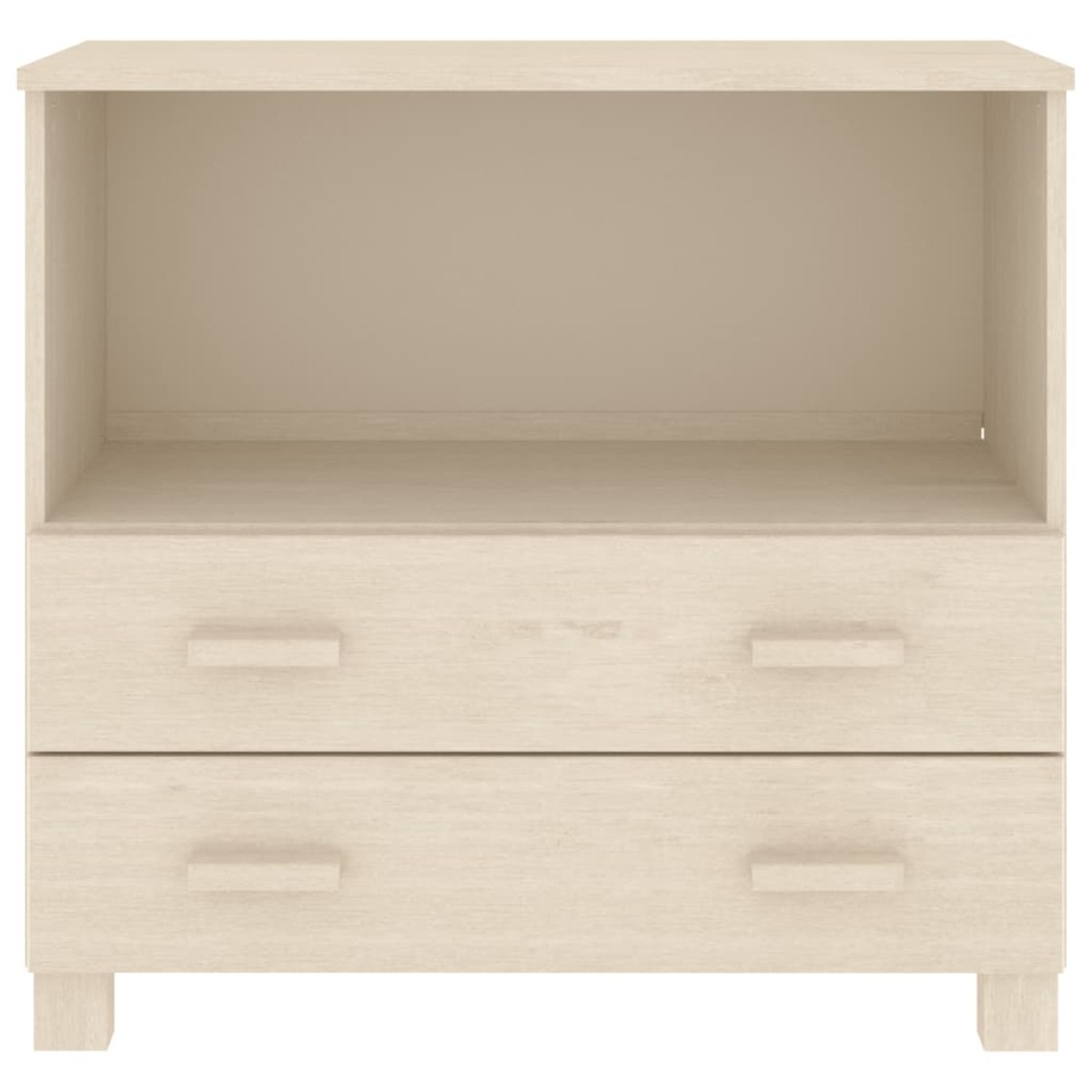 vidaXL Ντουλάπι HAMAR Καφέ Μελί 85 x 35 x 80 εκ. Μασίφ Ξύλο Πεύκου