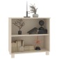 vidaXL Ντουλάπι HAMAR Καφέ Μελί 85 x 35 x 80 εκ. Μασίφ Ξύλο Πεύκου