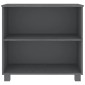 vidaXL Ντουλάπι HAMAR Σκ. Γκρι 85 x 35 x 80 εκ. από Μασίφ Ξύλο Πεύκου