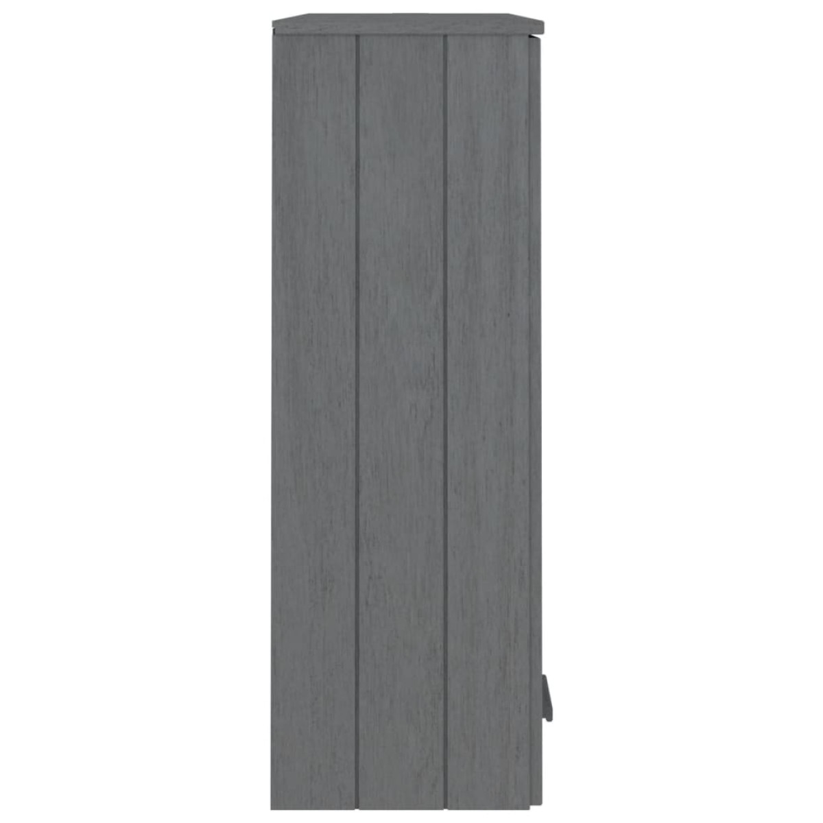 vidaXL Πάνω Μέρος Ντουλαπιού HAMAR Γκρι 85x35x100 εκ. Μασίφ Πεύκο
