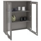 vidaXL Πάνω Μέρος Ντουλαπιού HAMAR Αν. Γκρι 85x35x100 εκ. Μασίφ Πεύκο