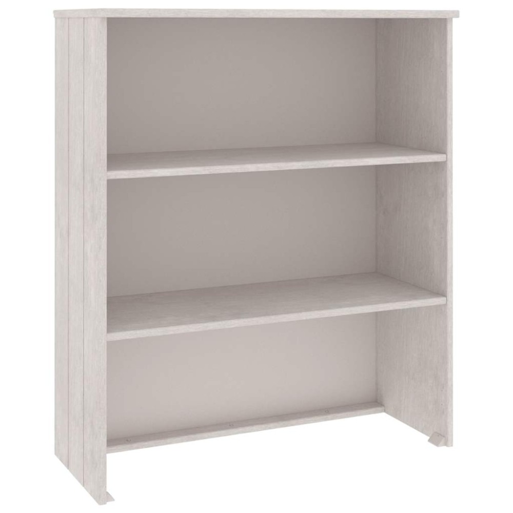 vidaXL Πάνω Μέρος Ντουλαπιού HAMAR Λευκό 85x35x100 εκ. Μασίφ Πεύκο