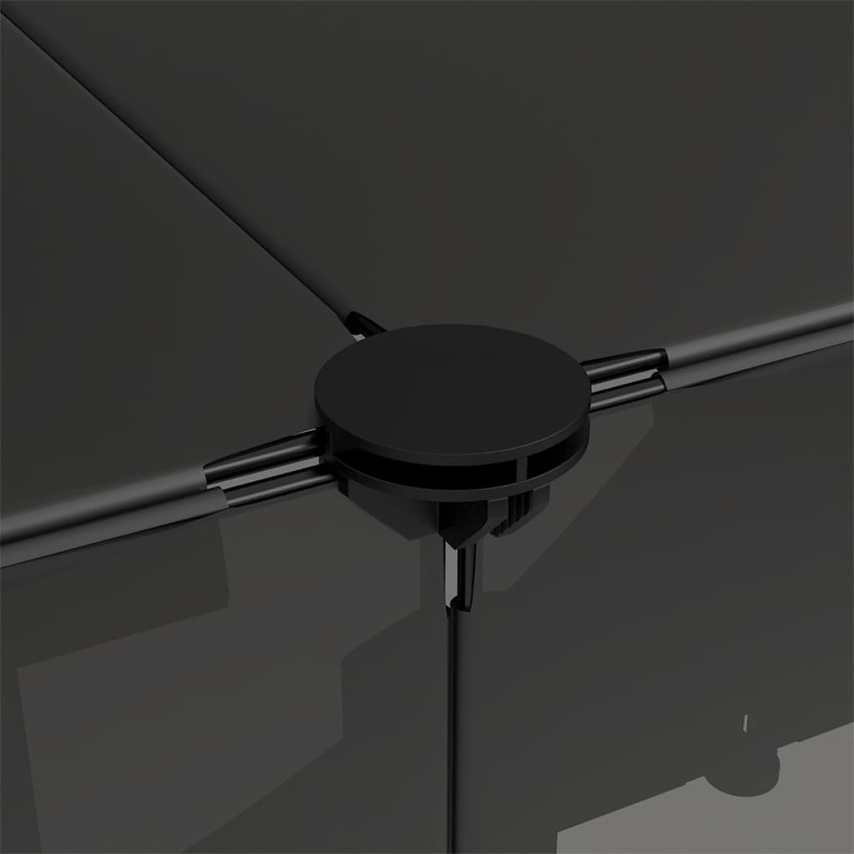 vidaXL Κλουβί Μικρών Ζώων Μαύρο 143x107x93 εκ. Πολυπροπυλένιο & Ατσάλι