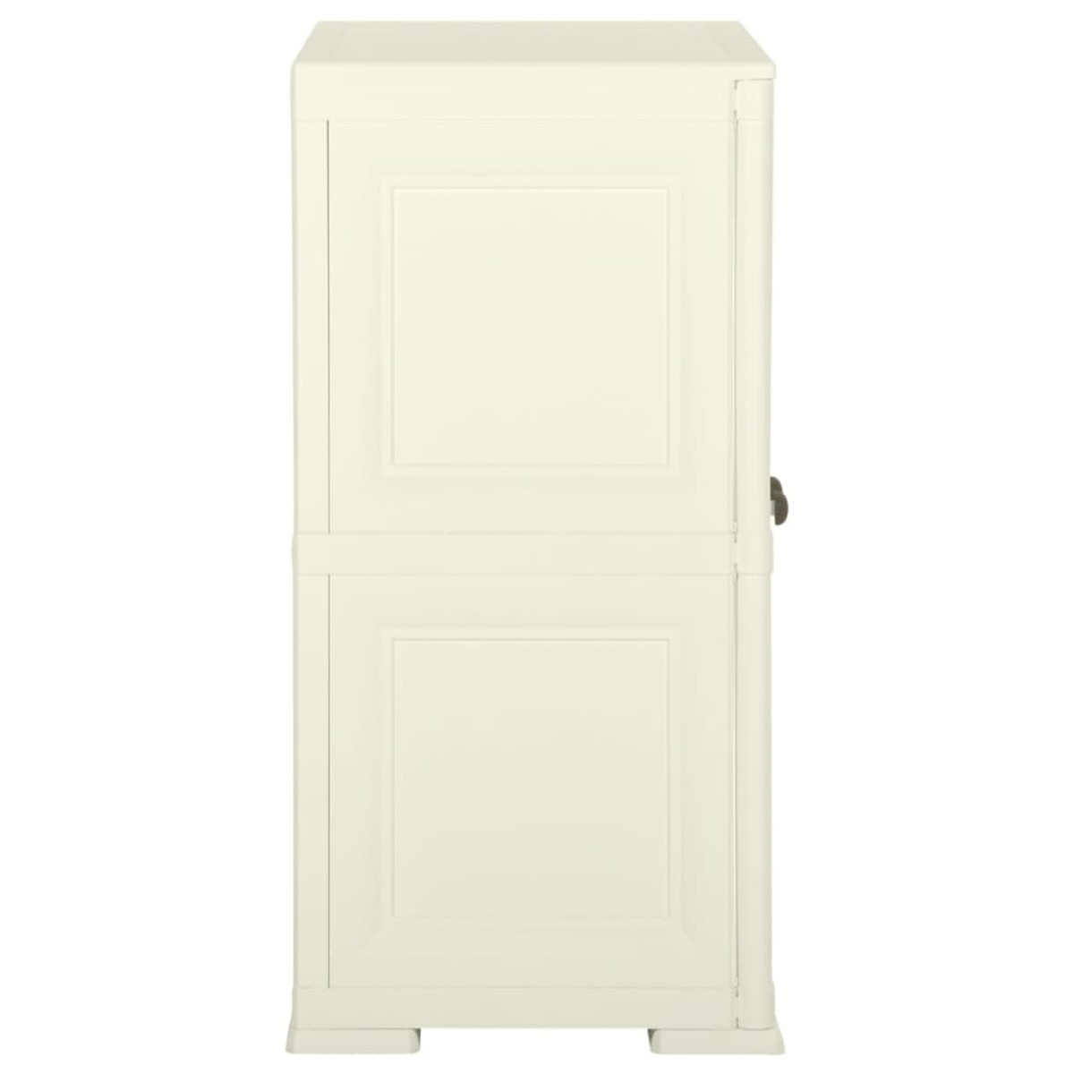 vidaXL Πλαστικό Ντουλάπι Κρεμ Ανοιχτό 79 x 43 x 85,5εκ με Σχέδιο Ξύλου