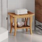 vidaXL Τραπέζι Βοηθητικό Μπάνιου 50 x 35 x 45 εκ. από Μασίφ Ξύλο Teak