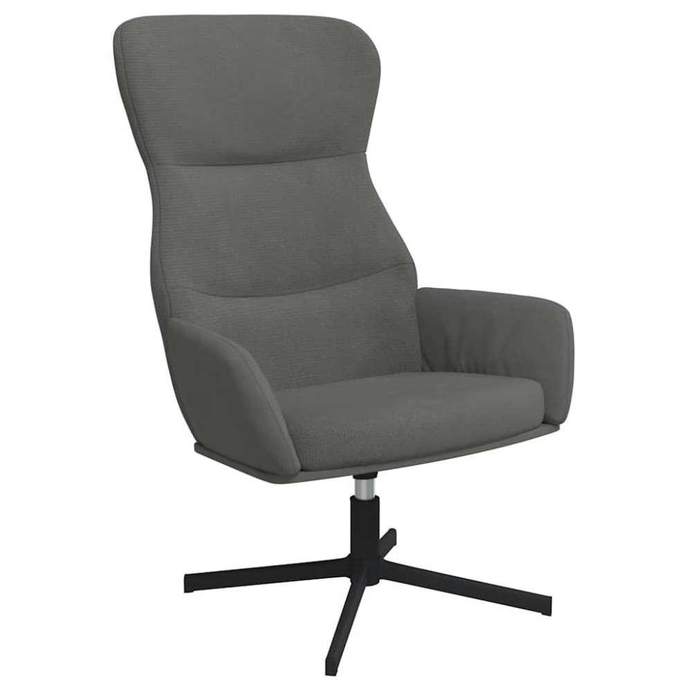 vidaXL Πολυθρόνα Relax Σκούρο Γκρι Βελούδινη
