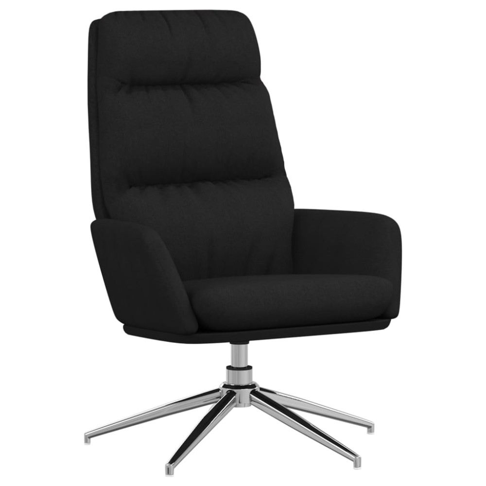 vidaXL Πολυθρόνα Relax Μαύρη Υφασμάτινη