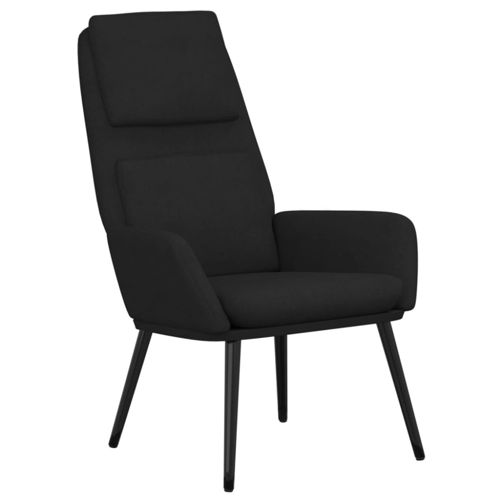 vidaXL Πολυθρόνα Relax Μαύρη Υφασμάτινη