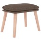 vidaXL Υποπόδιο Taupe 45 x 29,5 x 35 εκ. Υφασμάτινο
