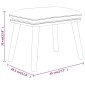 vidaXL Υποπόδιο Taupe 45 x 29,5 x 35 εκ. Υφασμάτινο