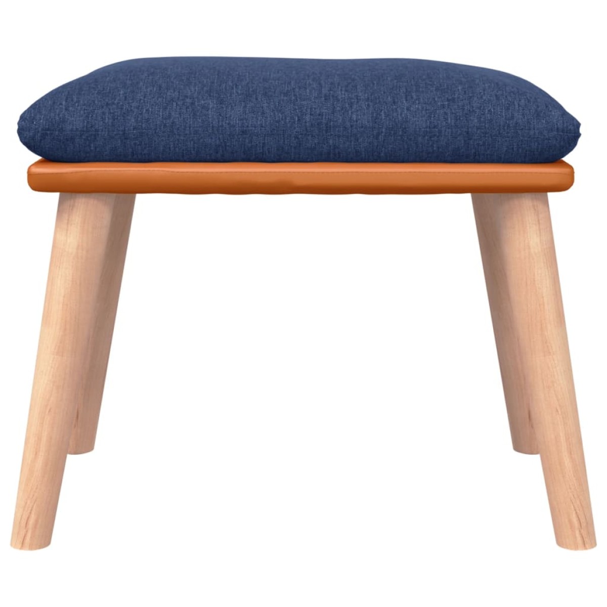 vidaXL Υποπόδιο Μπλε 45x29,5x35 εκ. Ύφασμα & Συνθετικό Δέρμα