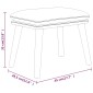 vidaXL Υποπόδιο Μπλε 45 x 29,5 x 35 εκ. Υφασμάτινο