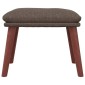 vidaXL Υποπόδιο Taupe 45 x 29,5 x 35 εκ. Υφασμάτινο