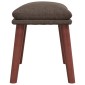 vidaXL Υποπόδιο Taupe 45 x 29,5 x 35 εκ. Υφασμάτινο