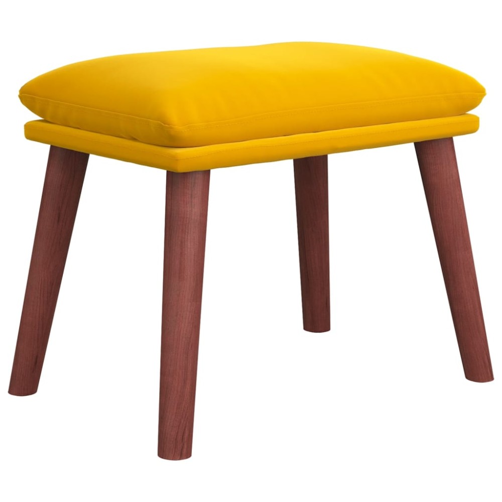 vidaXL Υποπόδιο Μουσταρδί 45x29,5x35 εκ. Βελούδινο