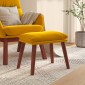 vidaXL Υποπόδιο Μουσταρδί 45x29,5x35 εκ. Βελούδινο