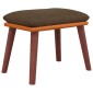 vidaXL Υποπόδιο Καφέ 45x29,5x35 εκ. Ύφασμα & Συνθετικό Δέρμα