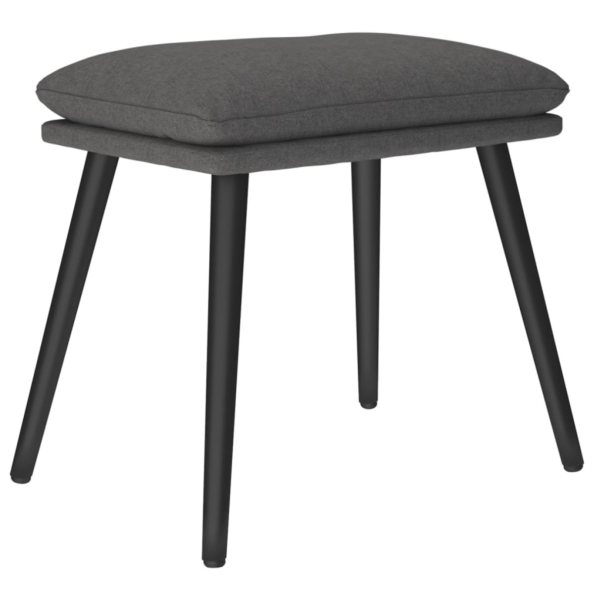 vidaXL Υποπόδιο Σκούρο Γκρι 45 x 29,5 x 35 εκ. Υφασμάτινο