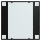 vidaXL Καθρέφτης Τοίχου Μαύρος 60 x 60 εκ. Μεταλλικός