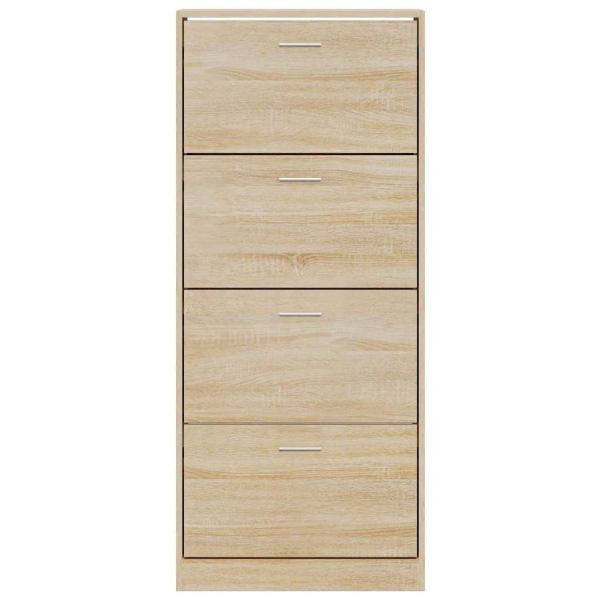 vidaXL Παπουτσοθήκη Sonoma Δρυς 63x24x147 εκ. από Επεξεργασμένο Ξύλο