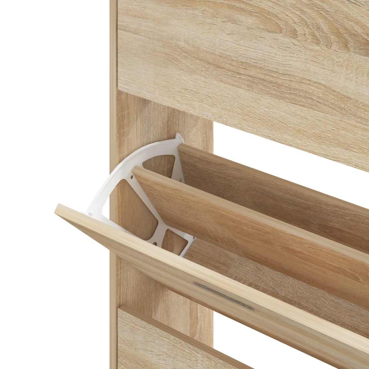 vidaXL Παπουτσοθήκη Sonoma Δρυς 63x24x147 εκ. από Επεξεργασμένο Ξύλο