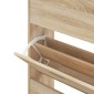 vidaXL Παπουτσοθήκη Sonoma Δρυς 63x24x147 εκ. από Επεξεργασμένο Ξύλο
