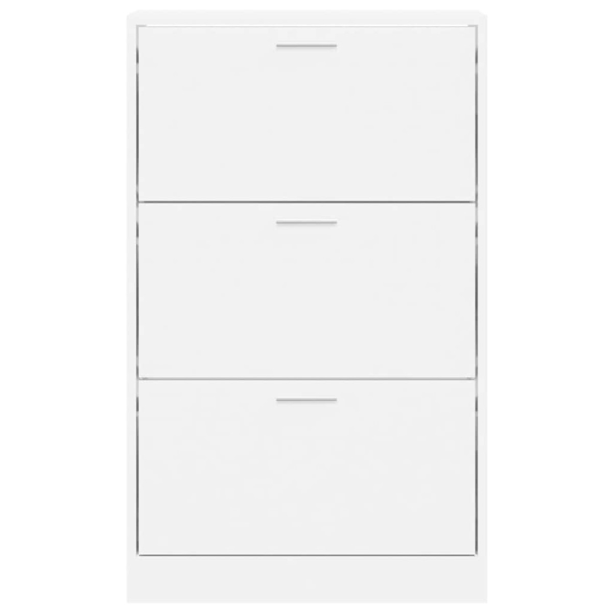 vidaXL Παπουτσοθήκη Λευκή 63x24x103 εκ. από Επεξεργασμένο Ξύλο