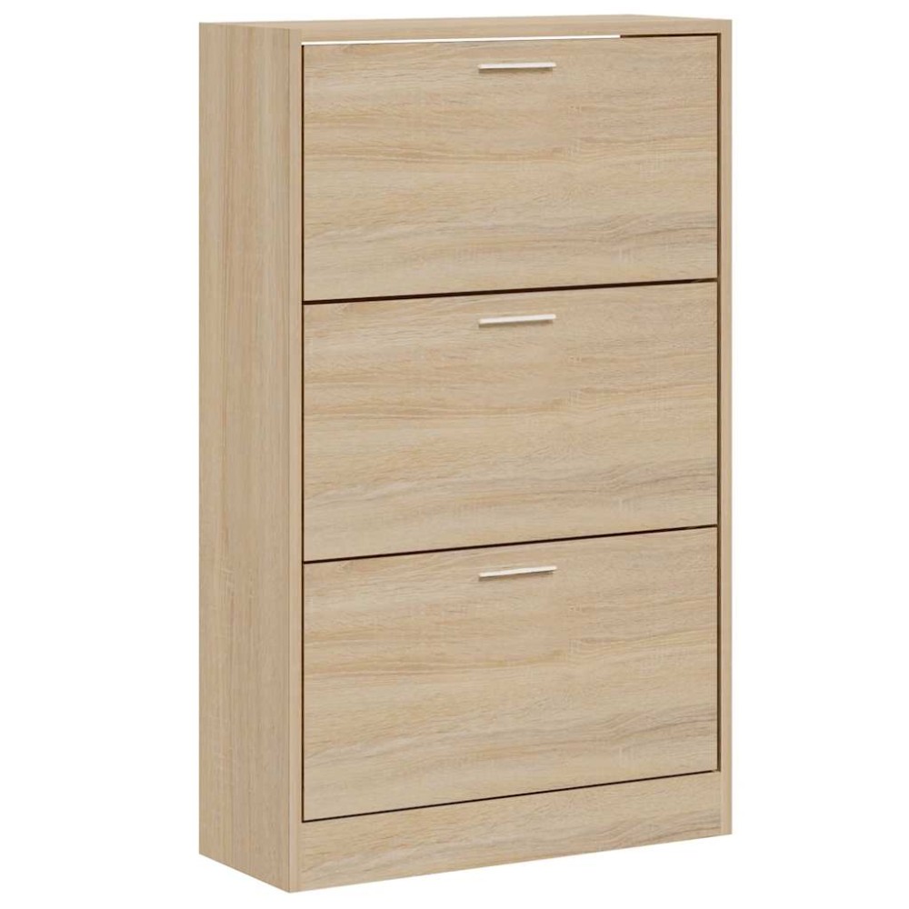 vidaXL Παπουτσοθήκη Sonoma Δρυς 63x24x103 εκ. από Επεξεργασμένο Ξύλο