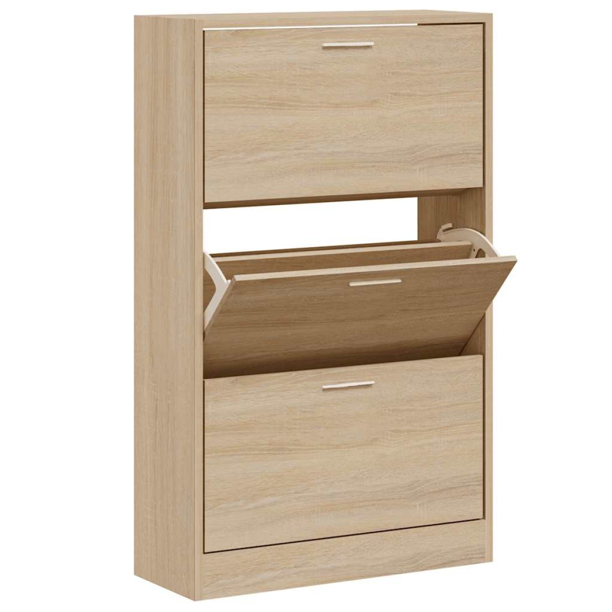 vidaXL Παπουτσοθήκη Sonoma Δρυς 63x24x103 εκ. από Επεξεργασμένο Ξύλο