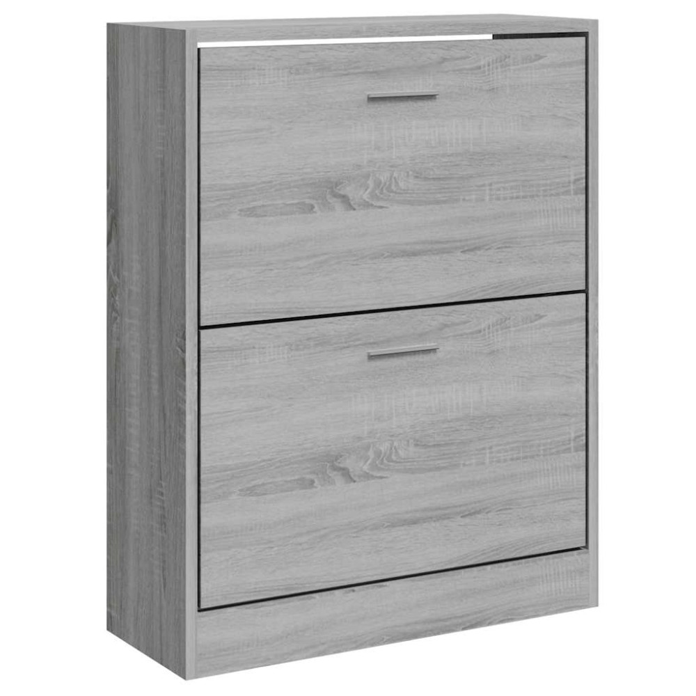 vidaXL Παπουτσοθήκη Γκρι Sonoma 63x24x81 εκ. από Επεξεργασμένο Ξύλο