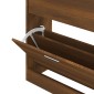 vidaXL Παπουτσοθήκη Καφέ Δρυς 63x24x81 εκ. από Επεξεργασμένο Ξύλο