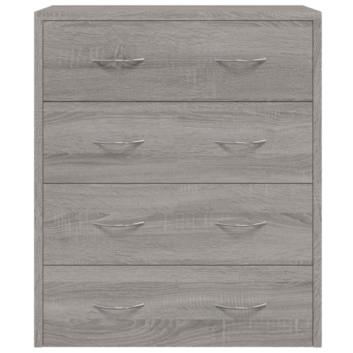vidaXL Συρταριέρα με 4 Συρτάρια Γκρι Sonoma 60 x 30,5 x 71 εκ.