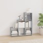 vidaXL Βιβλιοθήκη Σκάλα Γκρι Sonoma 107 εκ. από Επεξεργασμένο Ξύλο