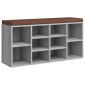 vidaXL Παπουτσοθήκη Γκρι Sonoma 103x30x48 εκ. από Επεξεργασμένο Ξύλο
