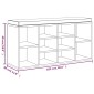 vidaXL Παπουτσοθήκη Γκρι Sonoma 103x30x48 εκ. από Επεξεργασμένο Ξύλο