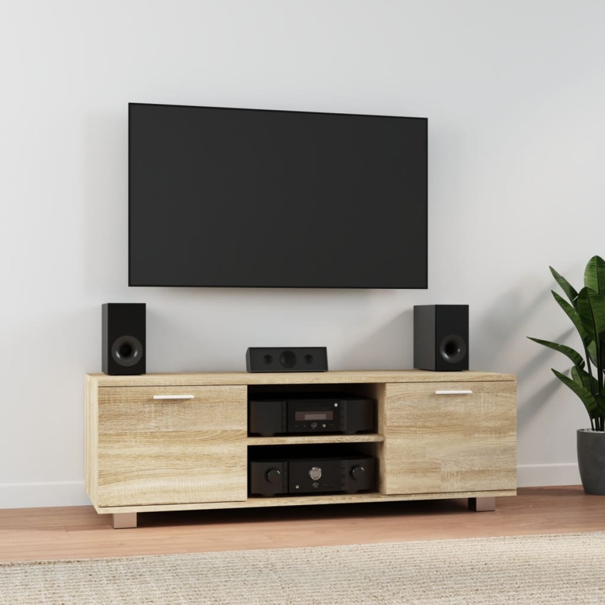 vidaXL Έπιπλο Τηλεόρασης Sonoma Δρυς 120x40,5x35εκ. Επεξεργασμένο Ξύλο