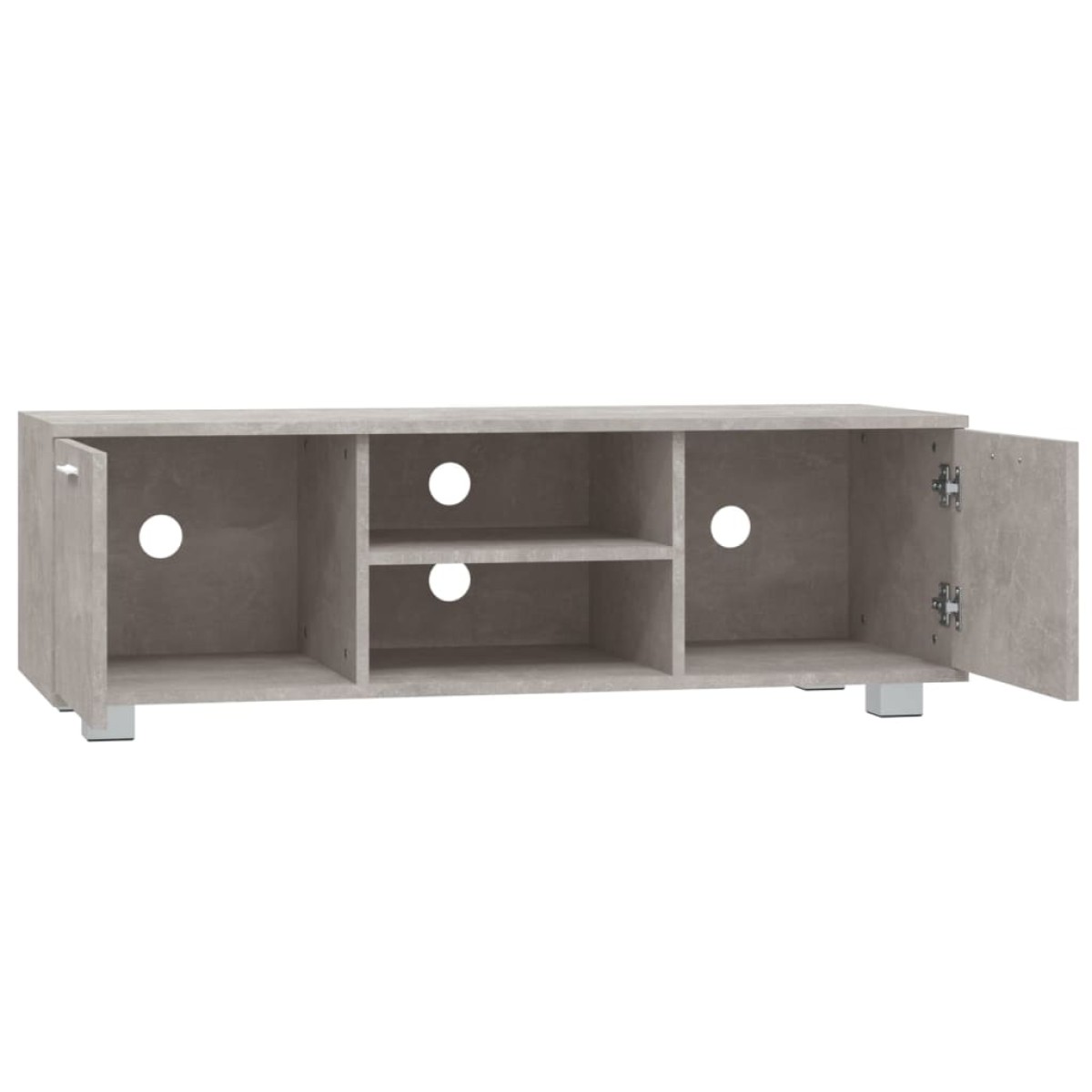 vidaXL Έπιπλο Τηλεόρασης Γκρι Σκυροδέματος 120x40,5x35 εκ. Επεξ. Ξύλο