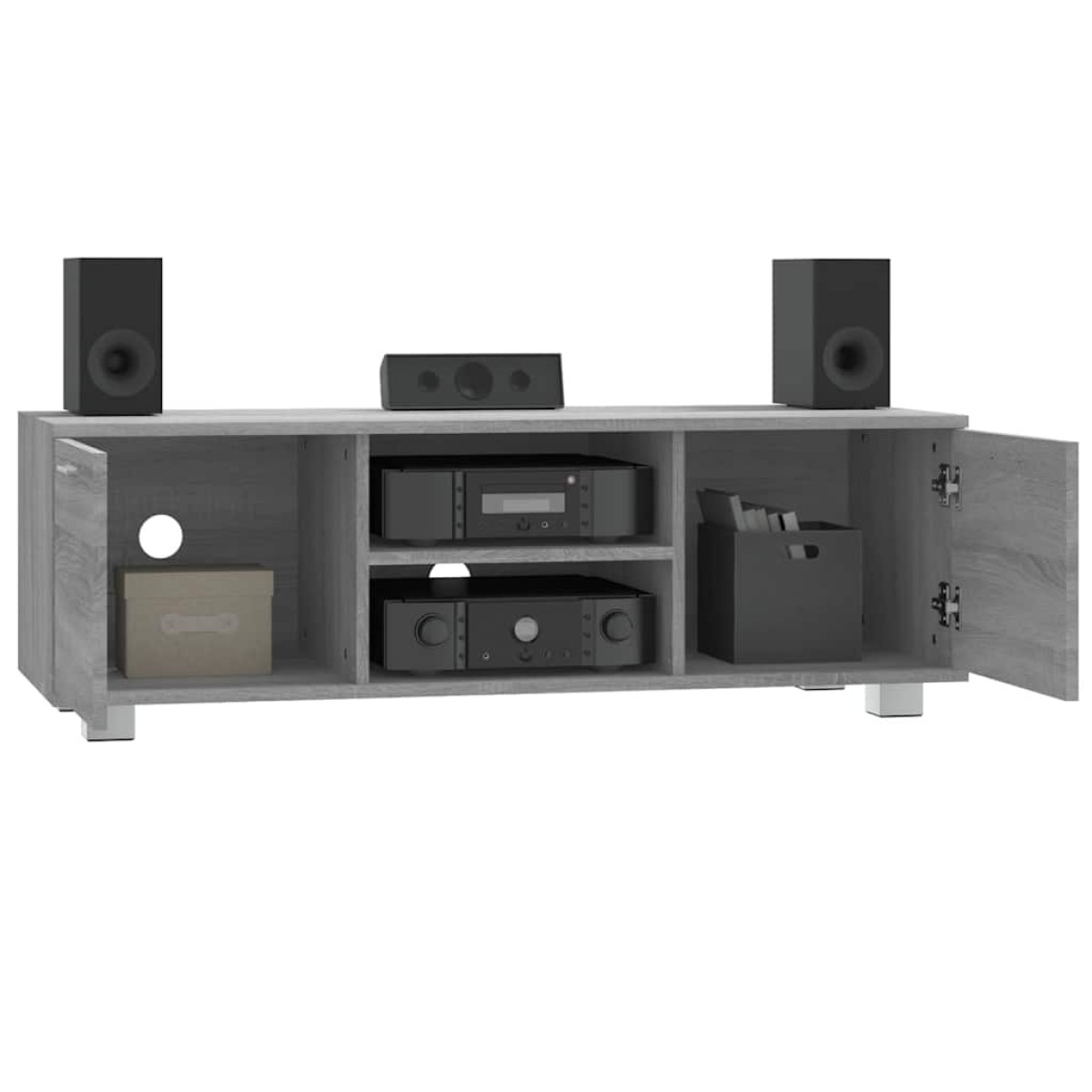 vidaXL Έπιπλο Τηλεόρασης Γκρι Sonoma 120x40,5x35 εκ. από Επεξεργ. Ξύλο