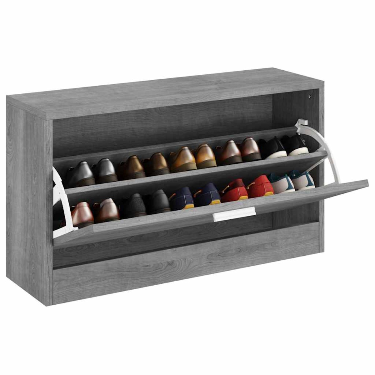 vidaXL Παπουτσοθήκη Γκρι Sonoma 80x24x45 εκ. από Επεξεργασμένο Ξύλο
