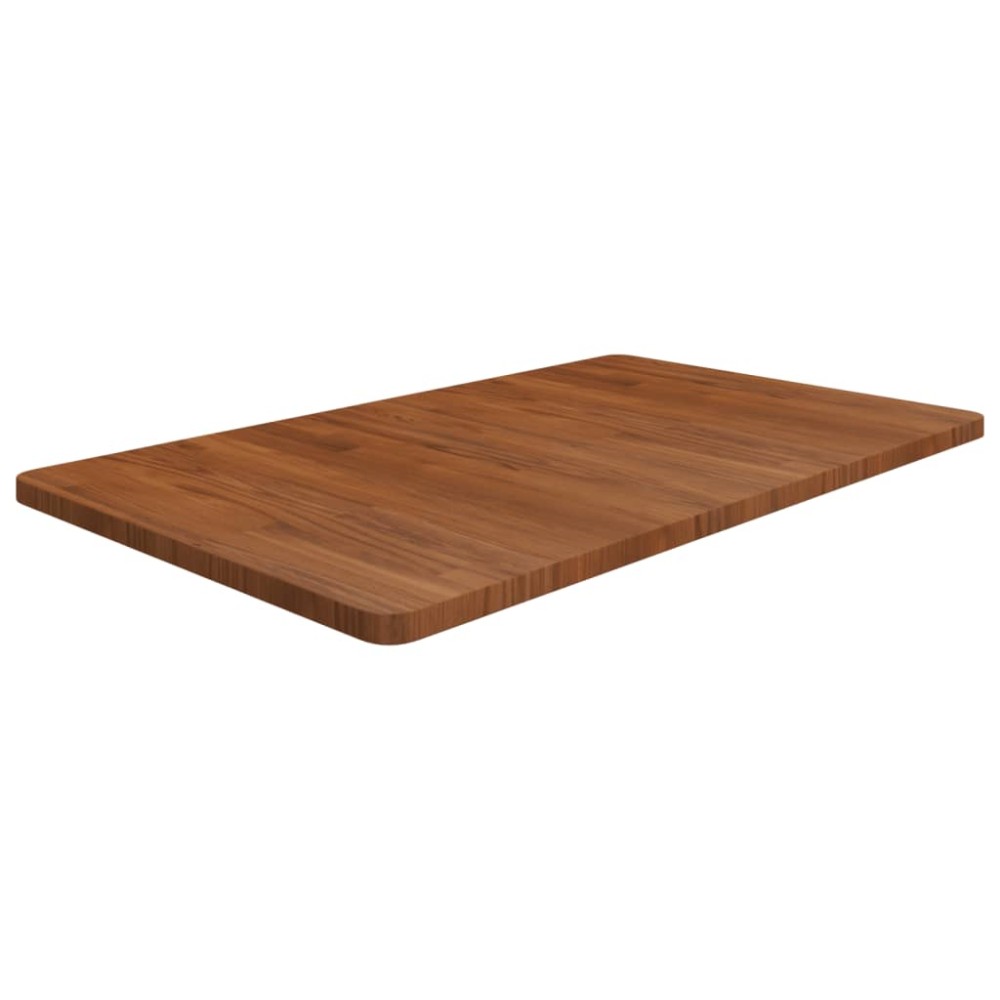 vidaXL Πάγκος Μπάνιου Σκ. Καφέ 100x60x2,5 εκ. Επεξ. Μασίφ Ξύλο
