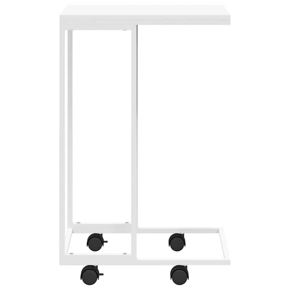 vidaXL Βοηθητικό Τραπέζι με Ρόδες Λευκό 40x30x63,5 εκ. Επεξεργ. Ξύλο