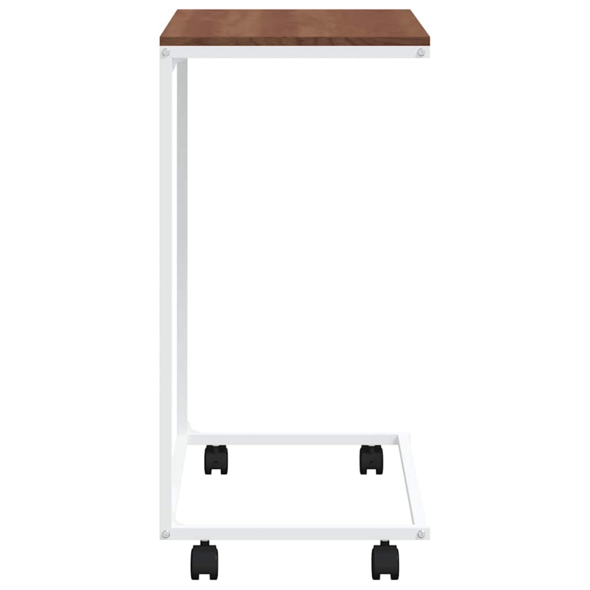 vidaXL Βοηθητικό Τραπέζι με Ρόδες Λευκό 55 x 35 x 70 εκ. Επεξ. Ξύλο