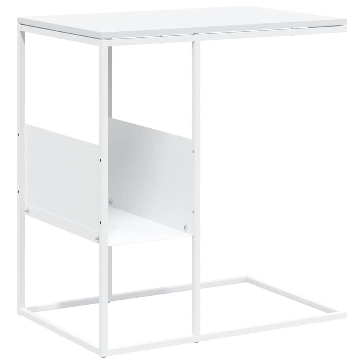 vidaXL Τραπέζι Βοηθητικό Λευκό 55x36x59,5 εκ. από Επεξεργασμένο Ξύλο