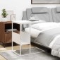 vidaXL Τραπέζι Βοηθητικό Λευκό 55x36x59,5 εκ. από Επεξεργασμένο Ξύλο