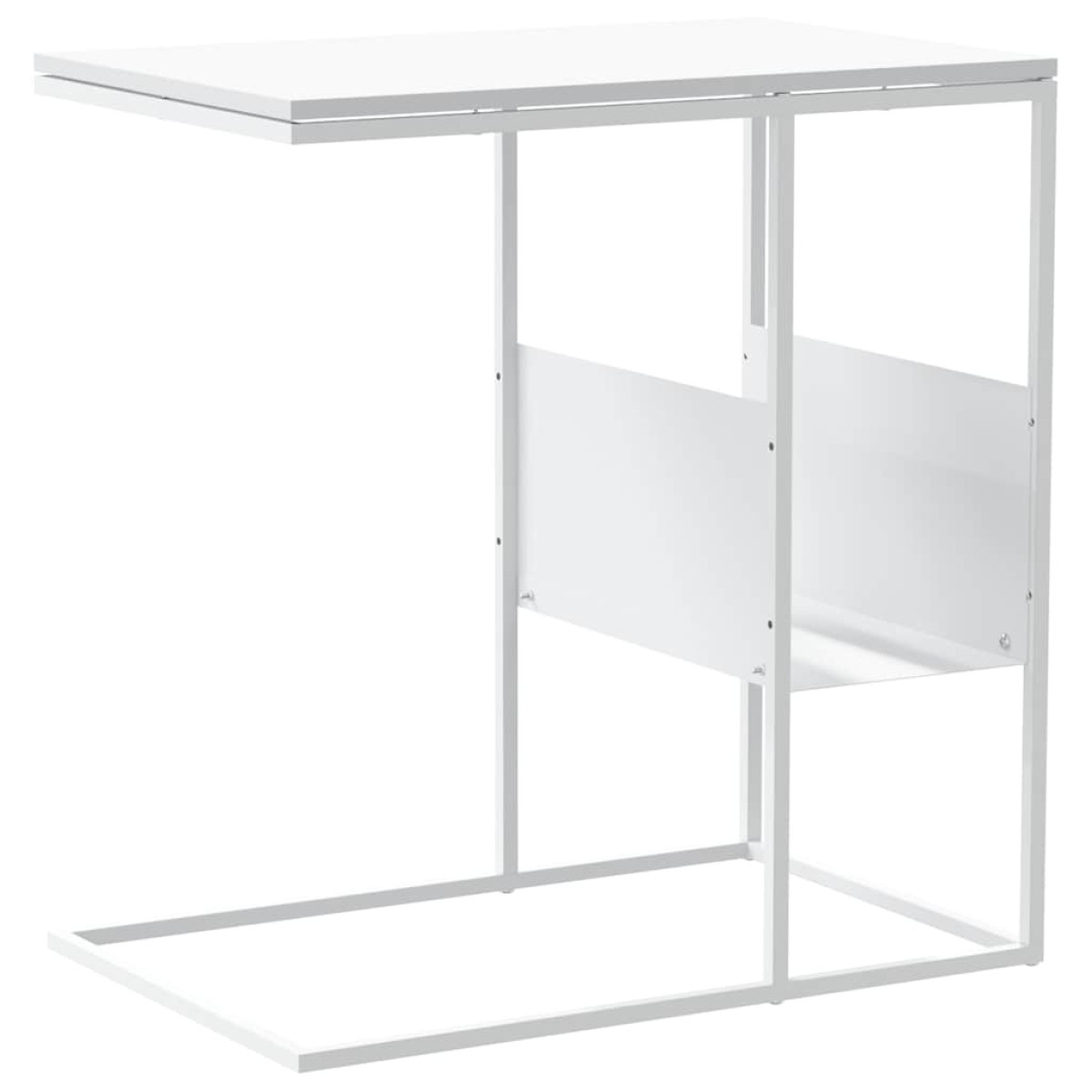 vidaXL Τραπέζι Βοηθητικό Λευκό 55x36x59,5 εκ. από Επεξεργασμένο Ξύλο