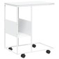 vidaXL Βοηθητικό Τραπέζι με Ρόδες Λευκό 55x36x63,5 εκ. Επεξεργ. Ξύλο