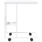 vidaXL Βοηθητικό Τραπέζι με Ρόδες Λευκό 55x36x63,5 εκ. Επεξεργ. Ξύλο