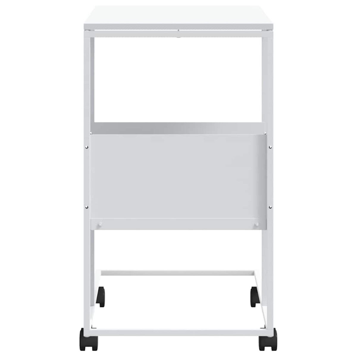vidaXL Βοηθητικό Τραπέζι με Ρόδες Λευκό 55x36x63,5 εκ. Επεξεργ. Ξύλο