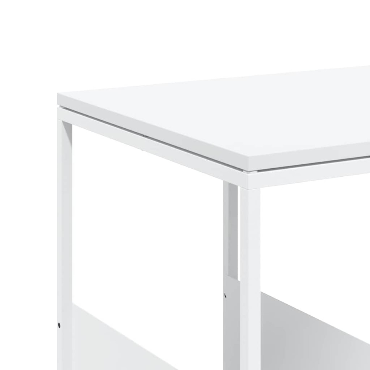 vidaXL Βοηθητικό Τραπέζι με Ρόδες Λευκό 55x36x63,5 εκ. Επεξεργ. Ξύλο