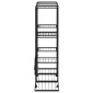 vidaXL Βάση Λουλουδιών με Ρόδες 94,5 x 24,5 x 91,5 εκ. Μαύρη Σιδερένια